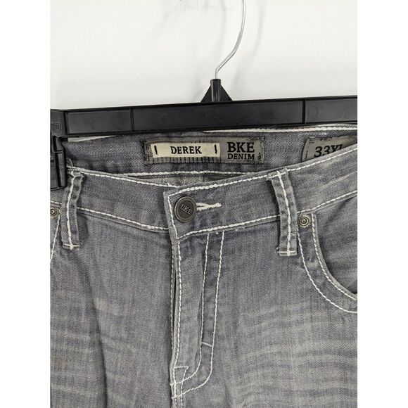 Buckle BKE Derek Men's Gray Regular Medium Wash Flex Denim Jeans, 33 XL, 34" - Picture 5 of 13